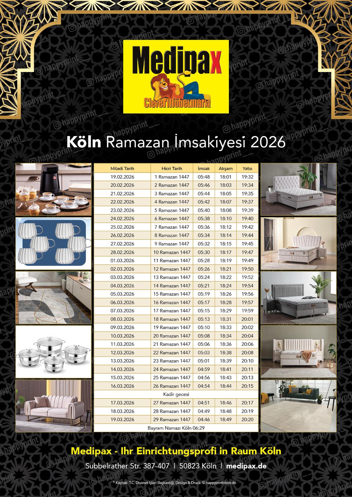İmsakiye-Kalender Import / Export