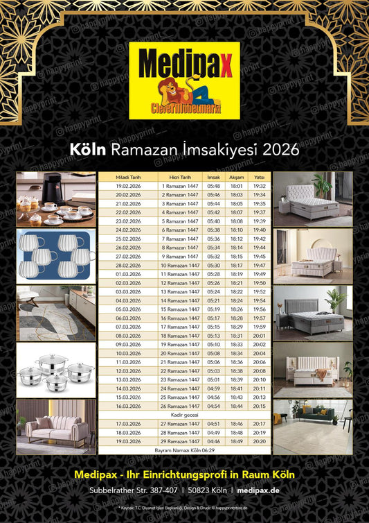 İmsakiye-Kalender Import / Export