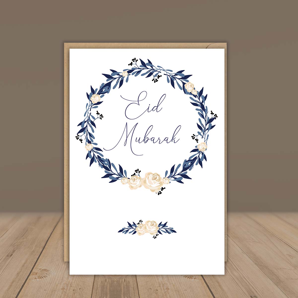 Eid Karte für Geldgeschenke mit Kuvert „Blau“